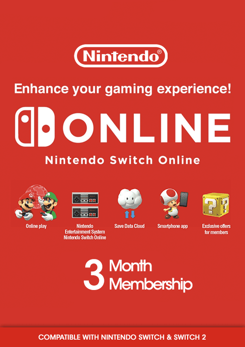Nintendo Switch Online - 3 Месяца (EU)