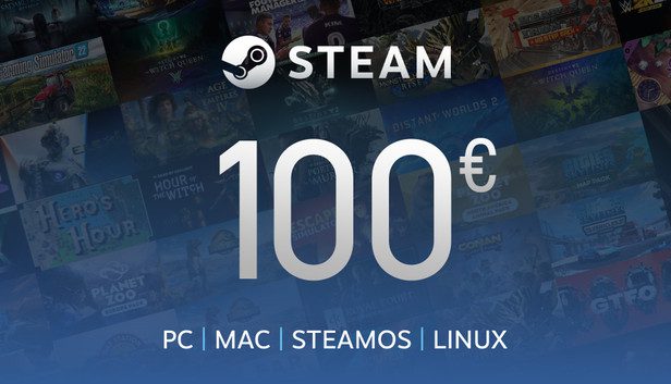 Steam Gift Card 100 EUR (EU)