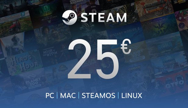 Steam Gift Card 25 EUR (EU)