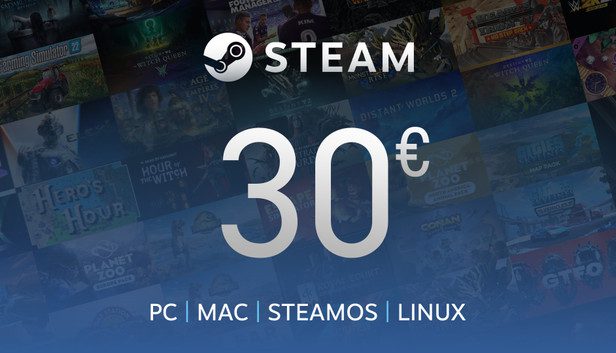 Steam Gift Card 30 EUR (EU)