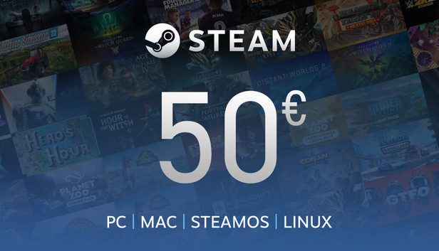 Steam Gift Card 50 EUR (EU)
