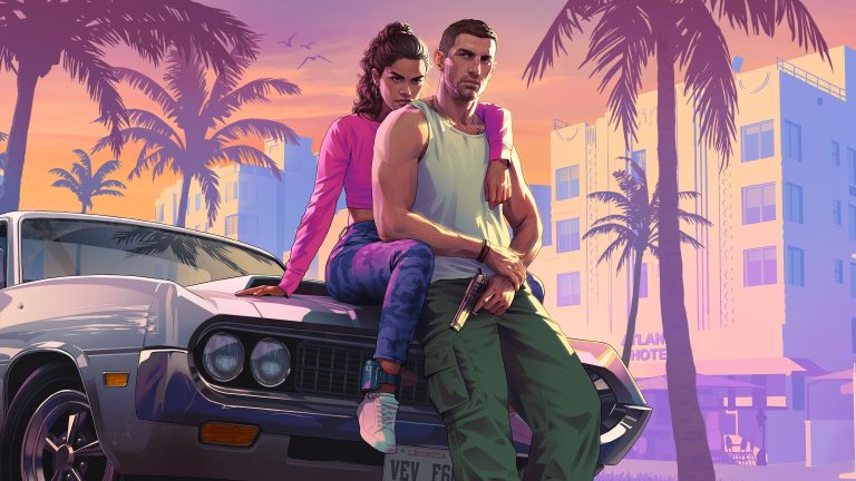 Официальный промоарт Grand Theft Auto VI с Джейсоном и Люсией